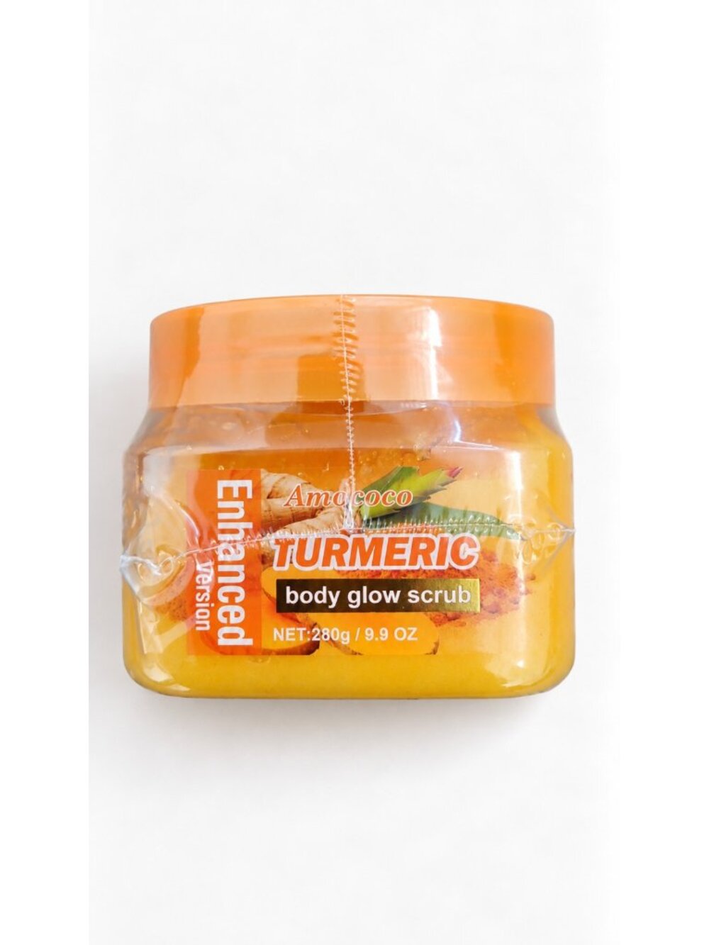 AMOCOCO Turmeric Body Glow Scrub 280g Exfoliating Smooth Skin Sealed NEW